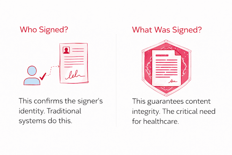 Who signed? vs. What exactly was signed? Who signed? vs. What exactly was signed?